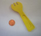 Vintage Fisher Price Fun With Food Yellow Fork Picnic Stove Magic Burner Lunch