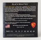 Dr Bke7-10 Black Beauties Coated Electric Guitar Strings  7-string Gauges 10-56