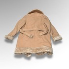 Vintage Styled By Davis Tan Fur Trench Coat