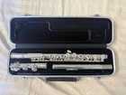 Jupiter Concert Flute Silver Closed Hole Boehm System With Case   Cleaning Rod