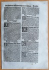 Saint Cyrill - Post Incunable Woodcut Leaf P  Natalibus - 1508