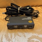Greathtek Kvm Switch Hdmi Dual Monitor Extended Display 4 Port usb2 0  Hotkey Sw