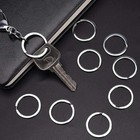 Stainless Steel 25-30mm Flat Key Rings Silver Key Chain Split Key Ring