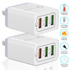 3 Port Qc3 0 Fast Charger Lot Usb Wall Power Adapter Us Plug For Iphone Samsung