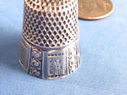 Antique Sterling Silver Size 9 Sewing Thimble 7 8  By 1 2  By 3 4  No Damage 