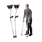 Mobilegs Ultra A300 Universal Crutches Comfortable  300lbs Max White 4 9 - 6 4 