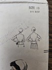 Rare Vintage 1950s V3340 Lined Single Breasted Jacket W  Belt Size 13 Bust 31 5