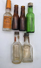 Vintage Mini Liquor Bottles Empty 6 Pieces Falstaff Beer  Inver House  Jacquins