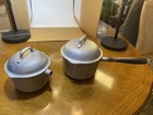 Vintage Century Silver Seal Hammered Cast Aluminum Pots  W lid 1 Original Handle