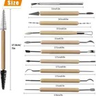 New 11pcs Clay Sculpture Sculpting Carving Modelling Ceramic Hobby Tools