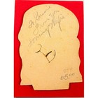 Vintage Mechanical Valentine Card     Parachute Pilot     1930s Lithograph