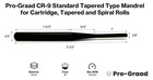Pro-graad Cr-9x5 Cr-9 Standard Tapered Type Mandrels For Cartridge Rolls     
