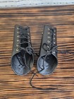 Medieval Studded Faux Leather Arm Guards Gladiator Bracer Armor Acher Costume 