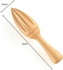 Wooden Citrus Juicer - Handheld Manual Lemon orange Standard  Natural Wood 