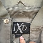 Jxd Men   s Bomber Jacket Green Solid Xl Regular Full Zip Band Collar Short