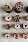 Vintage Lot 20  Wooden  non Wood Spools Thread Mixed Sizes Colors 100  4 Charity