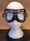 Halcyon Mark 49 Goggles Black Leather   Chrome   Xtra Tinted Lenses W  -q