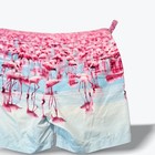 Limited Orlebar Brown Bulldog Flamingo Photographic Swim Shorts 32 Mid Length