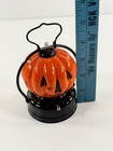 Vtg Aaa Halloween Pumpkin Jol Glass Lantern Hong Kong Clean Works