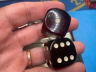 Beautiful Czech Republic Cherry Bakelite  Dice Approximately 37 G