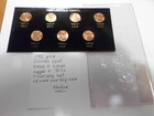 1982 P d Lincoln Cent 7 Coin Variety Set Large small Date - Copper zinc Types