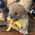 Vintage Pair Australian Genuine Kangaroo Fur Koala Bears 9    6   hard Body