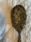 Antique Victorian Vanity Embossed  Handheld Hairbrush