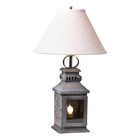 Miner s Lamp With Shade - Antique Tin Farmhouse Light