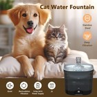 Cat Water Fountain Cordless  68oz Automatic Pet Water Fountain With Filter