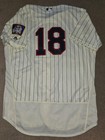 Eddie Guardado Minnesota Twins 2017 Game Worn Cream Alternate Jersey Sz 50