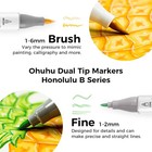 Ohuhu Alcohol Markers 168-color Double Tipped Brush   Fine- Refillable Markers