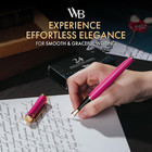 Fountain Pen Set  Medium Nib  Includes 24 Ink Cartridges And Ink Refill Converte