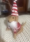 New    Felt Santa Dog Christmas Ornament
