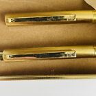 Vintage Centennial Ball Point Pen Mechanical Pencil Set Gold Tone Case Paraprint