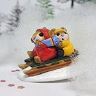 Wee Forest Folk M-085 Little Sledders  red yellow 