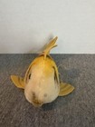 Steiff 1960s Vintage Flossy Fish Gold No Button Id Tag 4 5 Inch Stuffed Toy