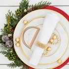10 Pcs Festival Metal Napkin Decorative Dinner Holder