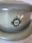 Vintage 1970swest Bend Aluminum Cake Plate Dome Saver Keeper Platter Avocado Euc
