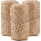 984 Ft Natural Jute Twine  Twine String  3ply Thin Ribbon Hemp Twine  Twine For