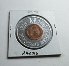 1958-d Lincoln 1c Encased Lucky Penny A p 100th Anniversary Never Go Broke