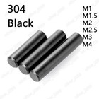 Black 304 Stainless Steel Dowel Pins Parallel Pin Roller Pins M1 M1 5 M2 M2 5 M4