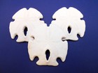 Set Of 3 Rustic Keyhole Sand Dollars 2 1 2-3 1 2  Beach Crafts Coastal Decor Art