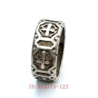 20 Mm Old Chinese Tibet Silver Carving Ring Decoration Trinket Gift Collection