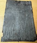 Antique Retablo Painted Tin With Our Lady Of Sorrows - 3 5  Wide X 5  Tall