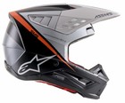 Alpinestars Sm-5 Rayon Helmet Matte Black White Orange Size Medium Mx Helmet