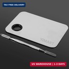 Stainless Steel Cosmetic Makeup Mixing Pallete With Spatula