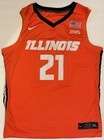 Morez Johnson Jr Autographed signed Jersey Illinois Fighting Illini Psa Nba