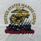 Vintage 80s United States Marine Corps Usmc Gallant Breed Military Shirt Size Xl