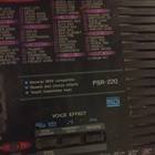 Yamaha Portatone Psr-220 Portable Keyboard   Collapsible Stand   Power Supply