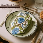 Marubhumi 10 Pc Cotton Cloth Napkins Hand Block Print Eco-friendly 16x16 In